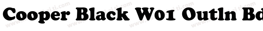 Cooper Black W01 Outln Bd Cond字体转换